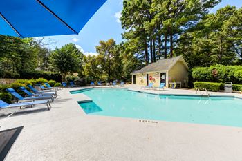 Refreshing pool with sundeck